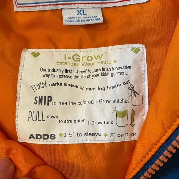 Obermeyer Boys XL All Seasons Jacket I-Grow - Picture 6 of 6
